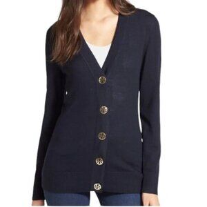 Tory  Burch Navy long cardigan